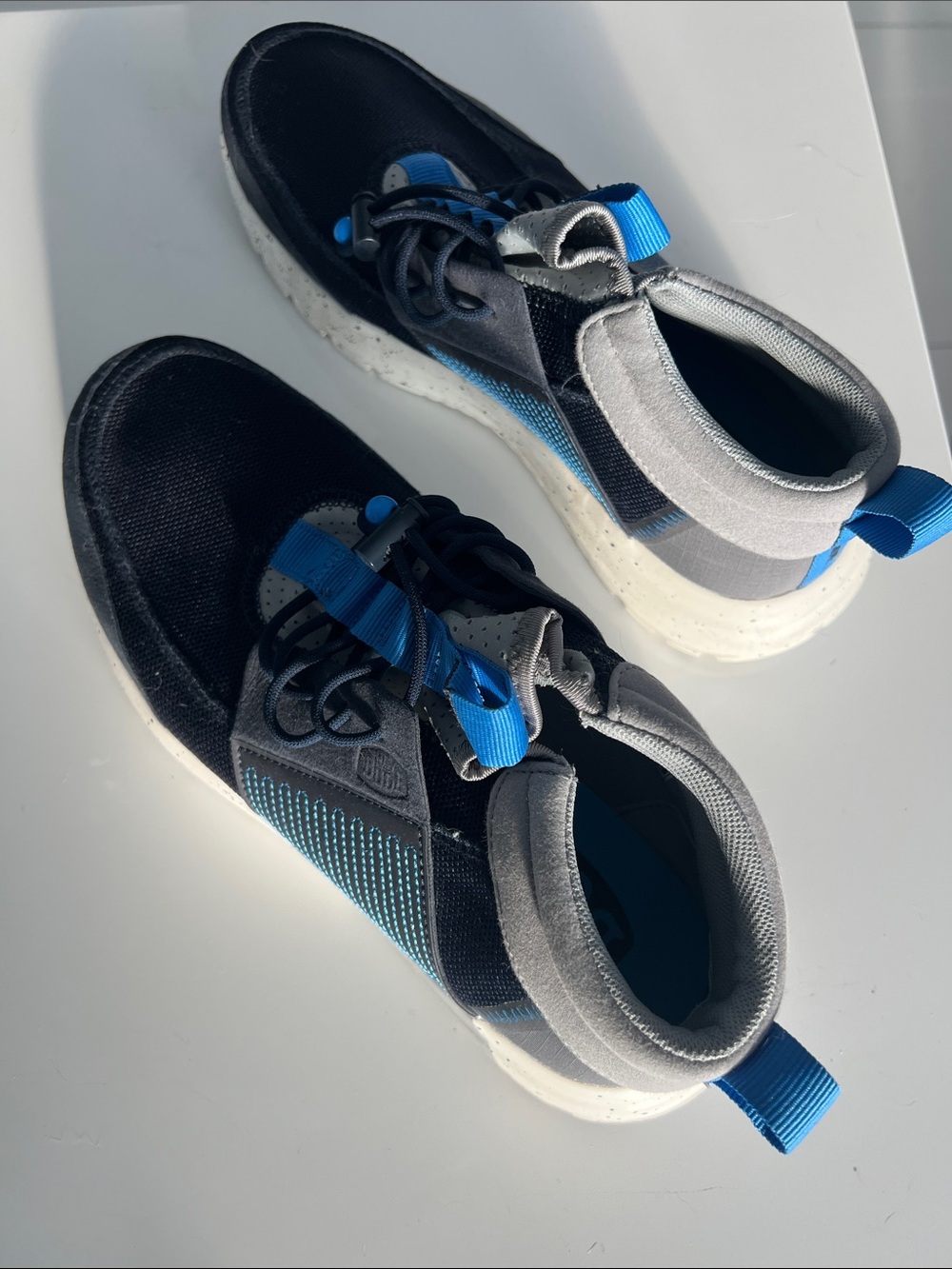 Hey Dude Black and Blue Athletic Sneakers